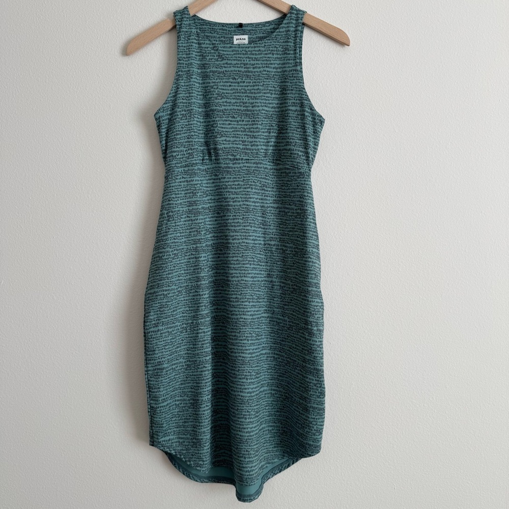 Prana Emerald Lake Dress Teal Sleeveless Pockets Outdoors XS - Picture 2 of 9